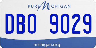 MI license plate DBO9029