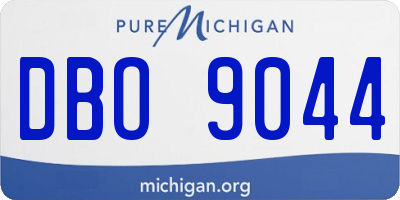 MI license plate DBO9044