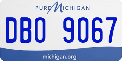 MI license plate DBO9067