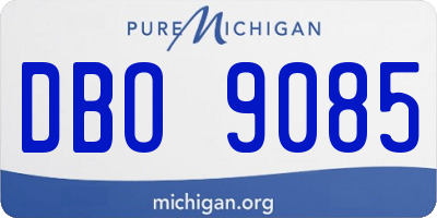 MI license plate DBO9085