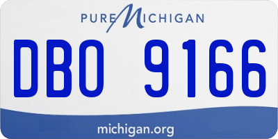 MI license plate DBO9166