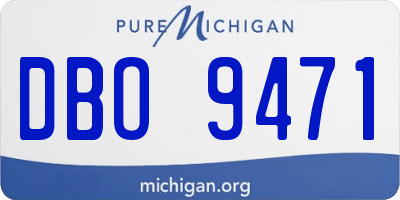 MI license plate DBO9471