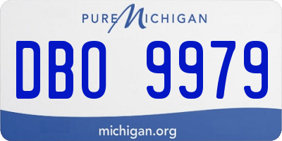 MI license plate DBO9979