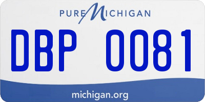 MI license plate DBP0081