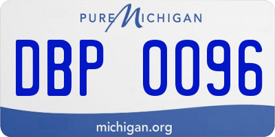 MI license plate DBP0096