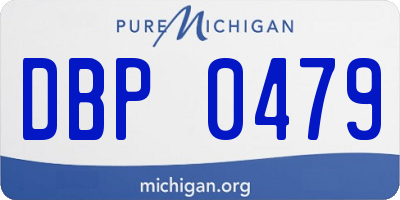 MI license plate DBP0479