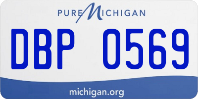 MI license plate DBP0569