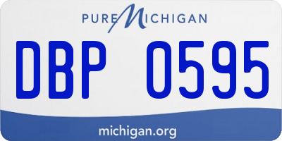 MI license plate DBP0595