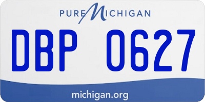 MI license plate DBP0627