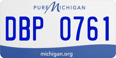 MI license plate DBP0761