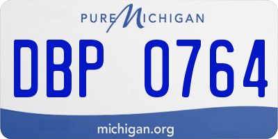 MI license plate DBP0764