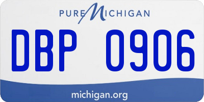 MI license plate DBP0906