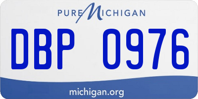 MI license plate DBP0976