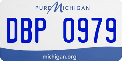 MI license plate DBP0979
