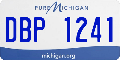 MI license plate DBP1241