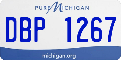 MI license plate DBP1267