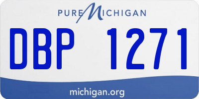 MI license plate DBP1271