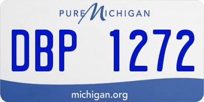MI license plate DBP1272
