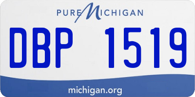 MI license plate DBP1519