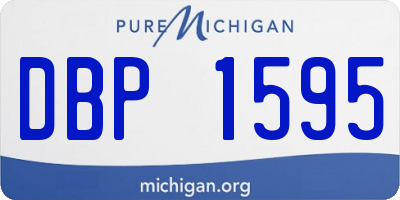 MI license plate DBP1595