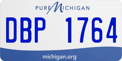 MI license plate DBP1764