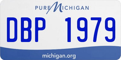 MI license plate DBP1979