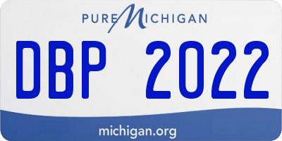 MI license plate DBP2022