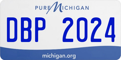 MI license plate DBP2024