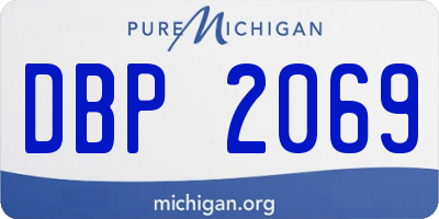 MI license plate DBP2069