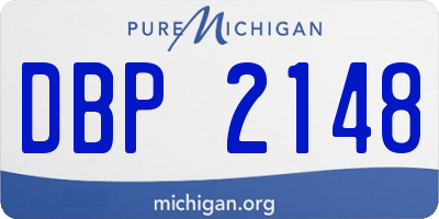 MI license plate DBP2148