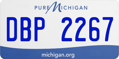 MI license plate DBP2267