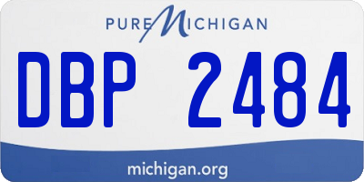 MI license plate DBP2484