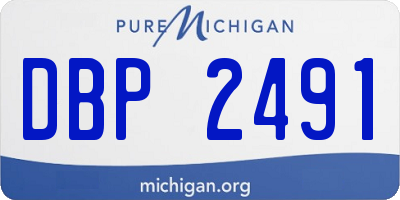 MI license plate DBP2491