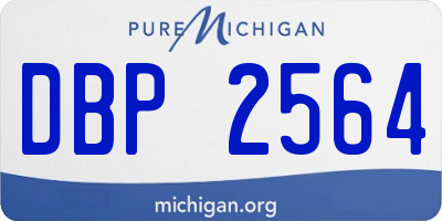 MI license plate DBP2564