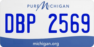 MI license plate DBP2569