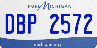 MI license plate DBP2572