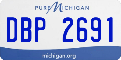 MI license plate DBP2691