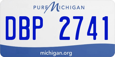 MI license plate DBP2741