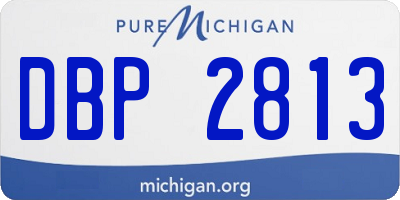 MI license plate DBP2813