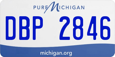 MI license plate DBP2846