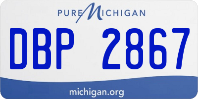 MI license plate DBP2867