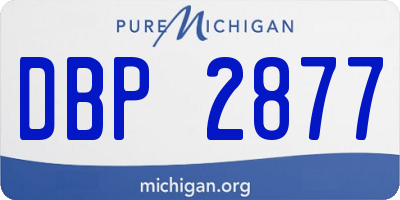 MI license plate DBP2877