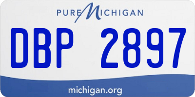 MI license plate DBP2897