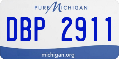 MI license plate DBP2911