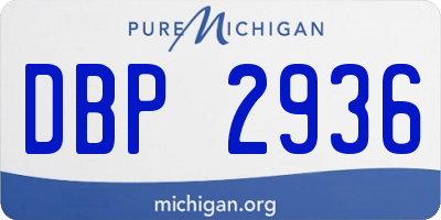 MI license plate DBP2936