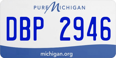 MI license plate DBP2946