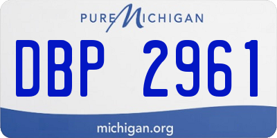 MI license plate DBP2961