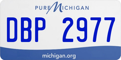 MI license plate DBP2977