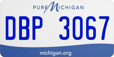 MI license plate DBP3067