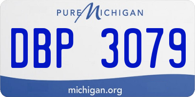 MI license plate DBP3079